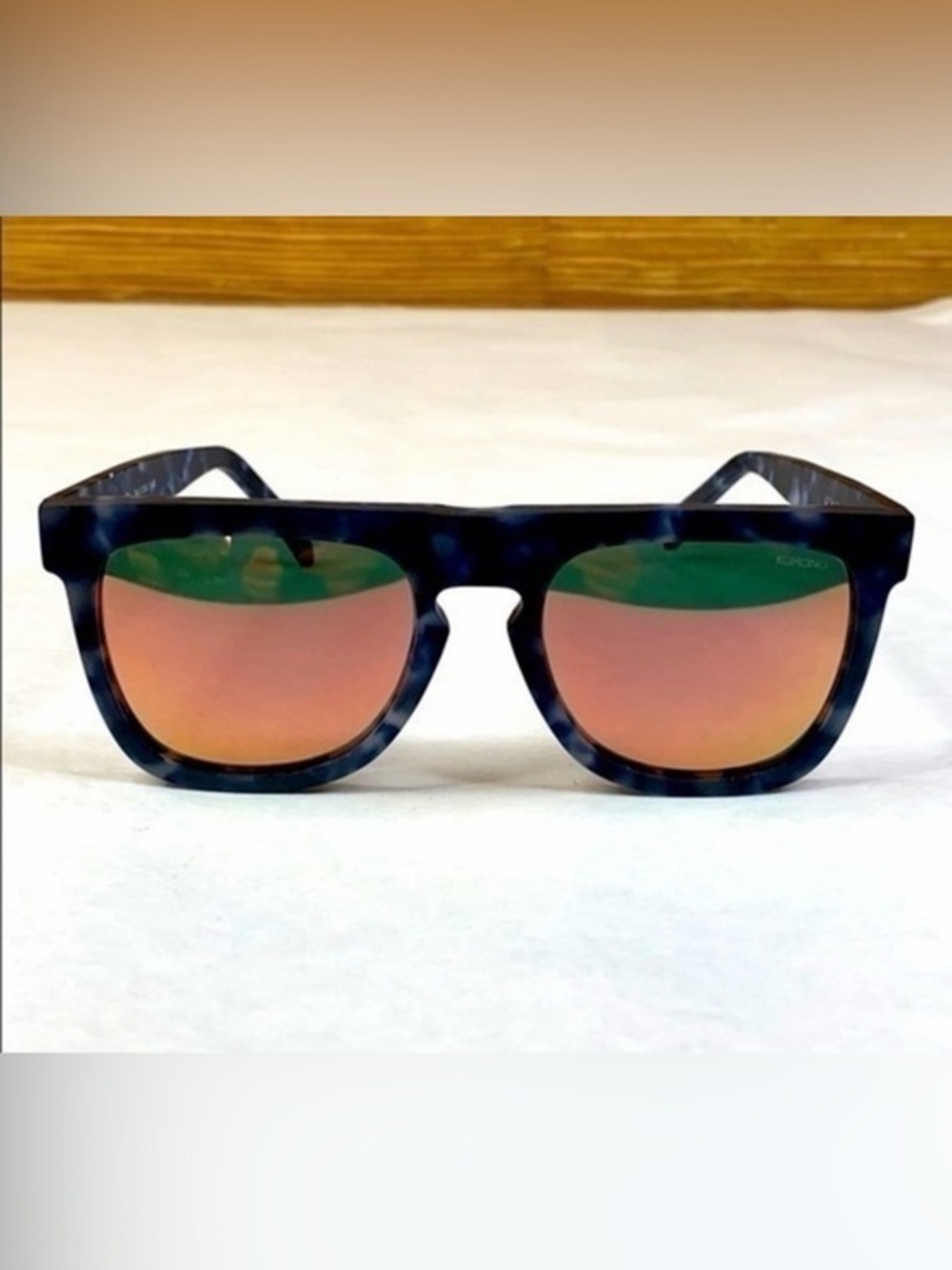 Komono Men’s Bennet Matte Indigo Demi Sunglasses